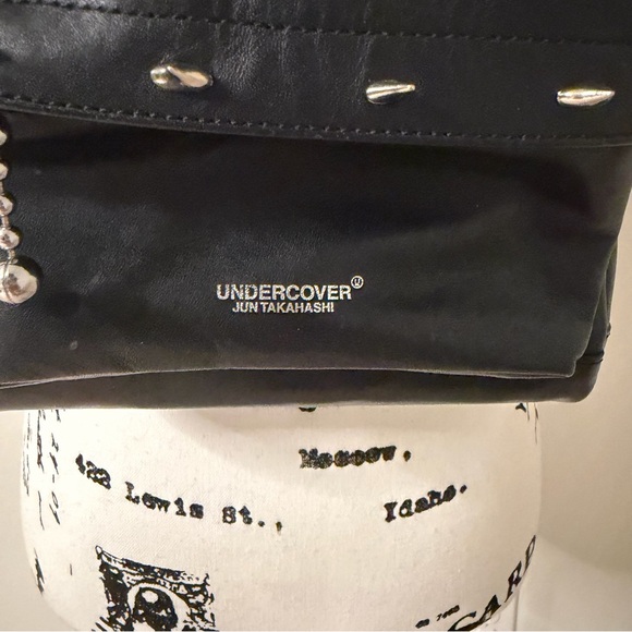 Undercover Black Leather Studded Backpack main image 4
